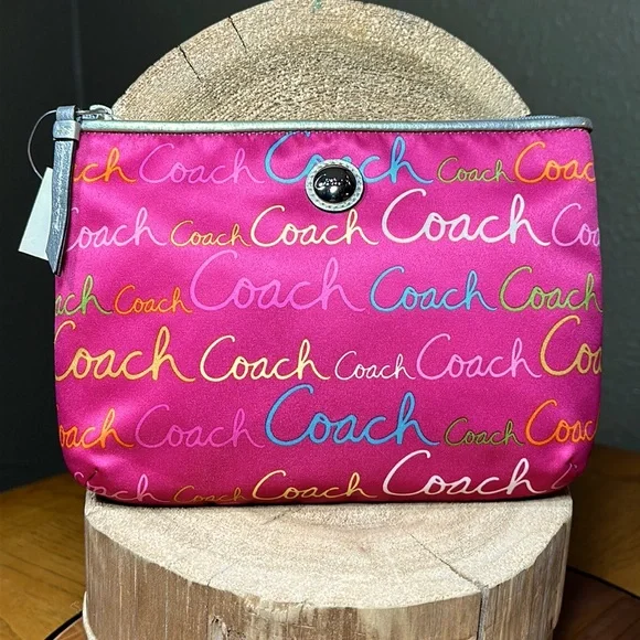 *NWT* *RARE* COACH Script Large Chubby Bag - Picture 1 of 10